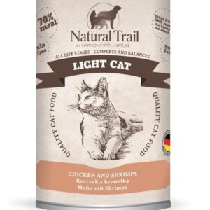 NATURAL TRAIL Light Cat Chicken with shrimp - šlapias kačių maistas - 400g
