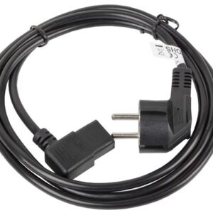 Lanberg CA-C13C-12CC-0018-BK maitinimo kabelis Juoda 2 m C13 šakotuvas CEE7/7 - Image 2