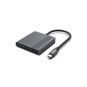 Gembird A-CM-HDMIFDPF-01 USB-C į HDMI + DP adapteris, 4K 60Hz, juodas