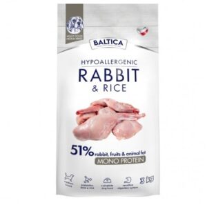 BALTICA Nutraceutic Hypoallergenic M Rabbit with rice - sausas maistas šunims - 3kg