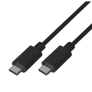 Lanberg CA-CMCM-10CU-0010-BK kabel USB 2.0 1m USB-C M/M  Juoda - Image 3