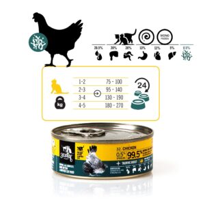3COTY Chicken with spirulina For kittens and nursing cats - šlapias kačių maistas - 80g