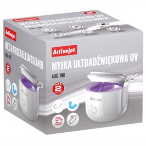 Activejet USB įkraunamas UV ultragarsinis valiklis AUC-198 baltas - Image 2