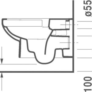 Pakabinamas klozetas Duravit DuraStyle Rimless 45620900A1 - Image 2