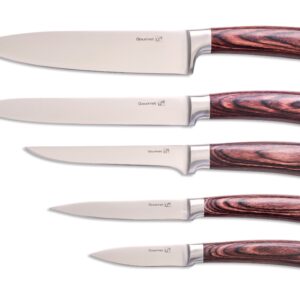 Peilių rinkinys G21 Gourmet Nature 5 vnt + bambuko dėklas 6002218 - Image 2