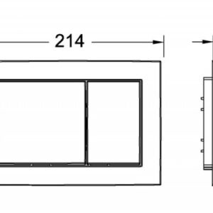 Plastikinis vandens nuleidimo klavišas TECEbase 9240700/01/02 - Image 2