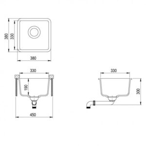 Plautuvė Akvasanita SQA100-601W - Image 2
