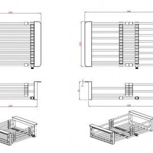 Plautuvės krepšelis Quadron B3821_BL, juodas - Image 2