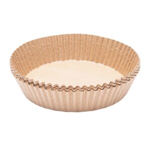 Popieriniai kepimo įdėklai gruzdintuvėms AMBER PAPER 16 X 4,5 cm, apvalūs, rudi, 50vnt.