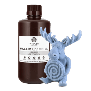 PrimaCreator Value Flex UV Resin - 1 kg - Light Grey - Image 2