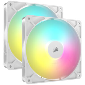 Corsair RS ARGB PWM fans - 2 pack, 140 mm, white