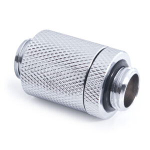 Alphacool ES D-Plug 25,5-40,5mm, G1/4 AG auf G1/4 AG - chrome