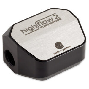 Aqua Computer flow sensor high flow 2, 2x G1/4 - silver/black