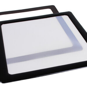 DEMCiflex Staubfilter 200mm, quadratisch - schwarz/weiß