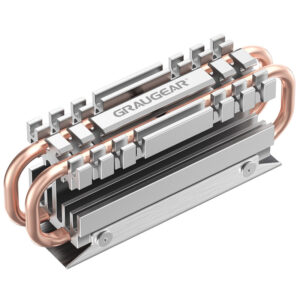 Grey Heatpipe Heatsink for M.2 2280 SSD
