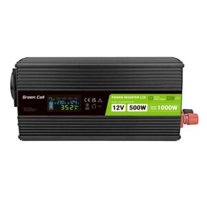 Green Cell PowerInverter LCD 12V 500W/10000W car inverter with display - pure sine wave - Image 2