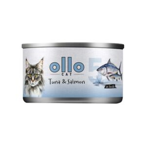 OLLO Cat nr 11 Tuna & Salmon in broth - šlapias kačių maistas - 70g