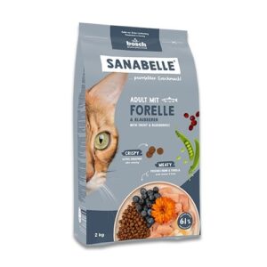 BOSCH Sanabelle Life Adult Trout with blueberries - sausas kačių maistas - 8kg