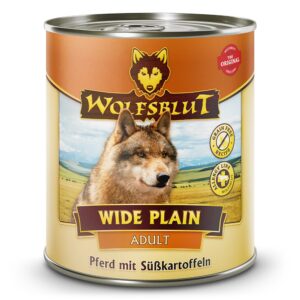 WOLFSBLUT Wide Plain Horse meat with sweet potatoes - drėgnas ėdalas šunims - 800g