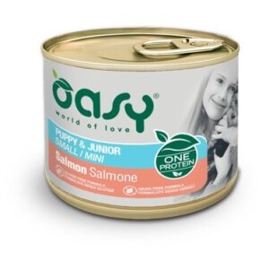 OASY One Protein Puppy & Junior Small/Mini Salmon - drėgnas ėdalas šunims - 200g