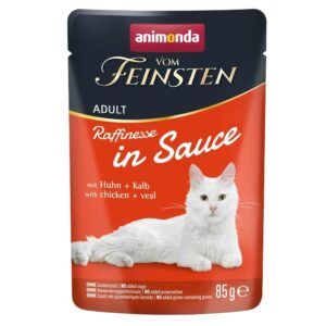 ANIMONDA Vom Feinsten Raffinesse in sauce Chicken with veal - šlapias kačių maistas - 85g