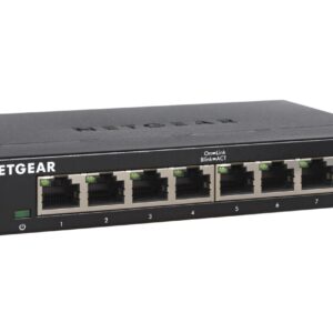 NETGEAR GS308-300PES tinklo komutatorius Ne-valdomas L2 Gigabit Ethernet (10/100/1000) Juoda - Image 2