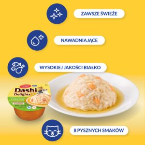 INABA Dashi Delights vištienos, tuno ir šukučių sultinys - skanėstas katėms - 70g - Image 3