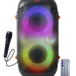 Esperanza EP156 BT FM LED RGB KARAOKE garsiakalbis juodas 20W - Image 2