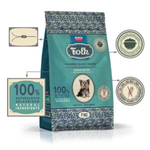 FOLK Small breeds Traditional masurian venison stew with beets and cranberries - sausas maistas šunims - 7kg - Image 2