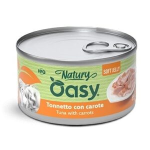 OASY Natury Soft Jelly Tuna with carrots - šlapias kačių maistas - 150g