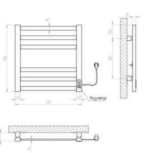 Rankšluosčių džiovintuvas Kosser Gerda 500x500/6 ER su laikmačiu baltas - Image 2