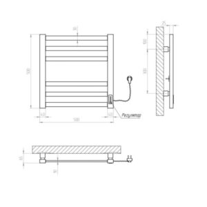 Rankšluosčių džiovintuvas Kosser Gerda 500x500/6 ER su laikmačiu juodas - Image 2