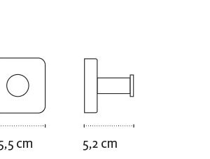 Rankšluosčio kabliukas Kapitan QUATTRO 42 01 55, juodas matinis - Image 2