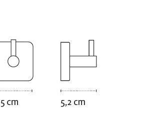 Rankšluosčio kabliukas Kapitan QUATTRO 42 09 55, juodas matinis - Image 2