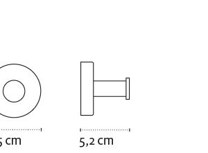 Rankšluosčio kabliukas Kapitan UNO 12 01 99, satino - Image 2