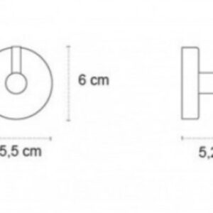Rankšluosčio kabliukas Kapitan UNO 12 09 99, satino - Image 2