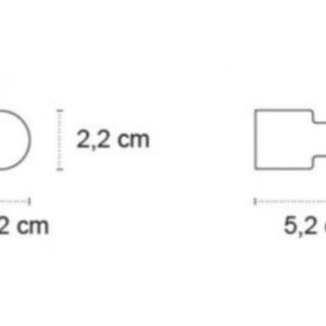 Rankšluosčio kabliukas Kapitan UNO 12 11 55, juodas matinis - Image 2