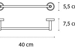 Rankšluosčio laikiklis OPTIMO 62 40 chromas - Image 2