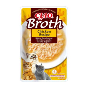 INABA Ciao Broth with chicken, salmon and tuna - skanėstas katėms - 10x40g - Image 3