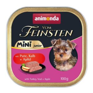 ANIMONDA Vom Feinsten Junior Mini Turkey with veal and apple - drėgnas ėdalas šunims - 100g