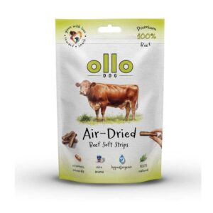 OLLO Air-Dried Beef  strips - skanėstas šuniui - 80g