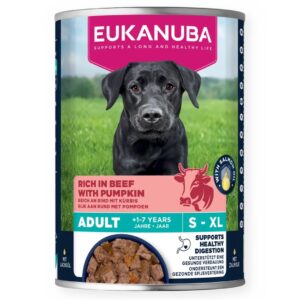EUKANUBA Life Care Rich in beef and pumpkin - drėgnas ėdalas šunims - 400g