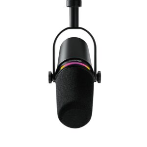 Shure MV7+-K-BNDL - mikrofonas su XLR/USB-C jungtimi, juodas + stalinis stovas GATOR - Image 2