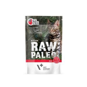 RAW PALEO Kitten Cat Beef - šlapias maistas kačiukams - 100 g