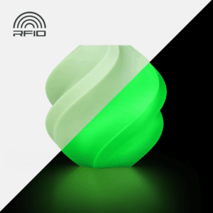 3D Plastikas - Filamentas PLA Glow Green With spool/Su rite | 1.75mm, 1kg | Bambu Lab