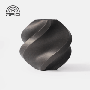 3D Plastikas - Filamentas PLA Metal Iron Gray Metallic With spool/Su rite | 1.75mm, 1kg | Bambu Lab