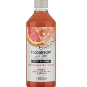 Sirupas gazuotų gėrimų gaminimo aparatui SodaStream, Greipfrutas ir šeivamedis, 330 ml