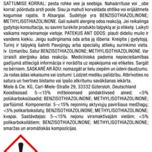 Skalavimo skystis Miele GSA Rinse aid 500 ml 12355190 - Image 2