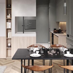 "Maclean" vamzdžio / stulpelio monitoriaus laikiklis 28-60 mm, dviguba sulankstoma rankena, 17-32'', maks. 8 kg, MC-984