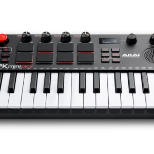 AKAI MPK Mini Play MK3 Valdymo klaviatūra Valdiklis MIDI USB Juoda, Raudona - Image 2